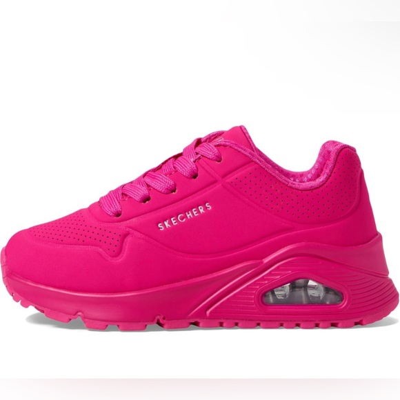 Skechers Girls Street Uno Gen1-Neon Glow Sneaker Size 12C Memory Foam - Picture 2 of 7